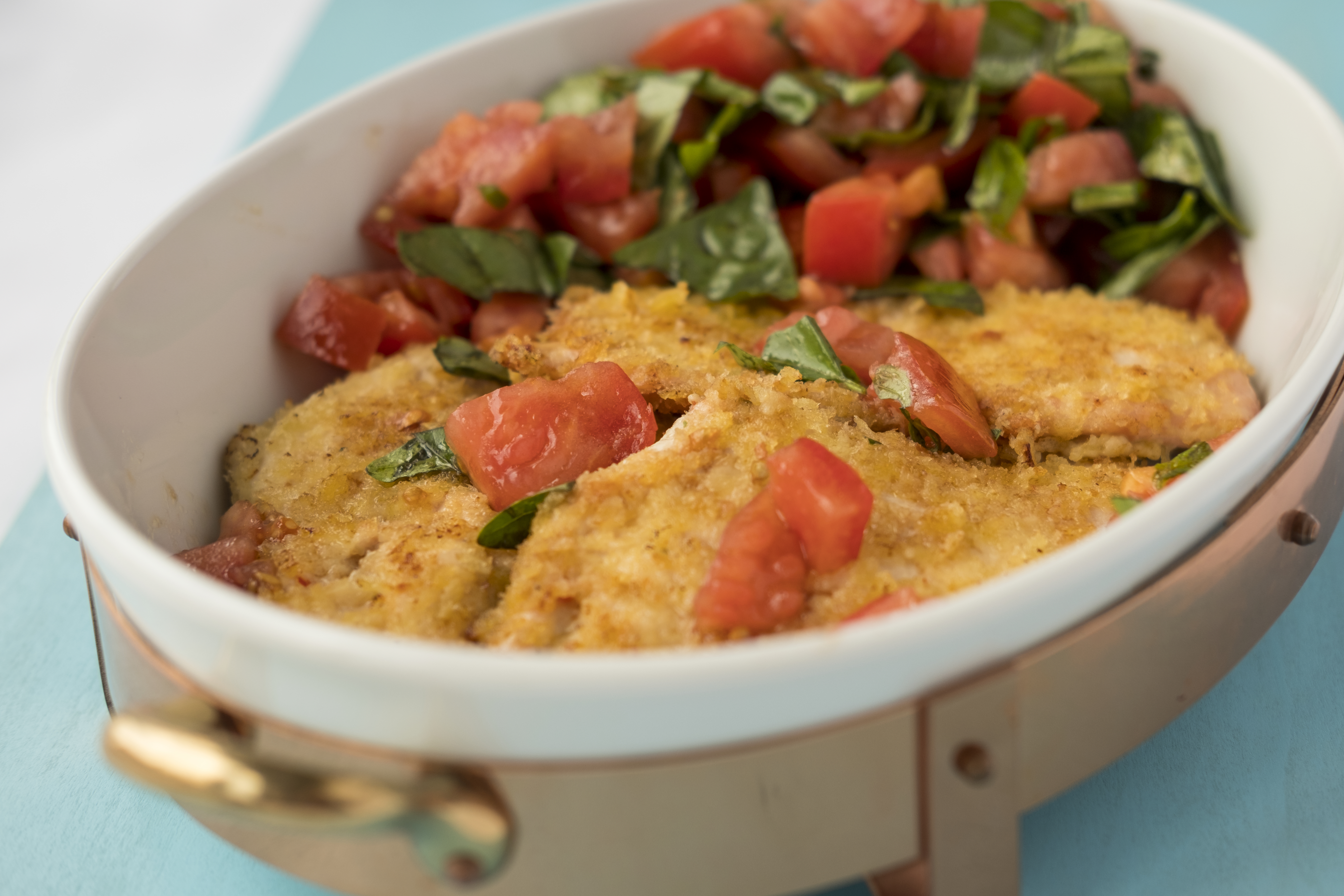 Chicken Cutlets With Tomatoes And Basil - Kosher By Gloria