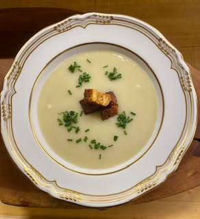 White Sweet Potato Soup